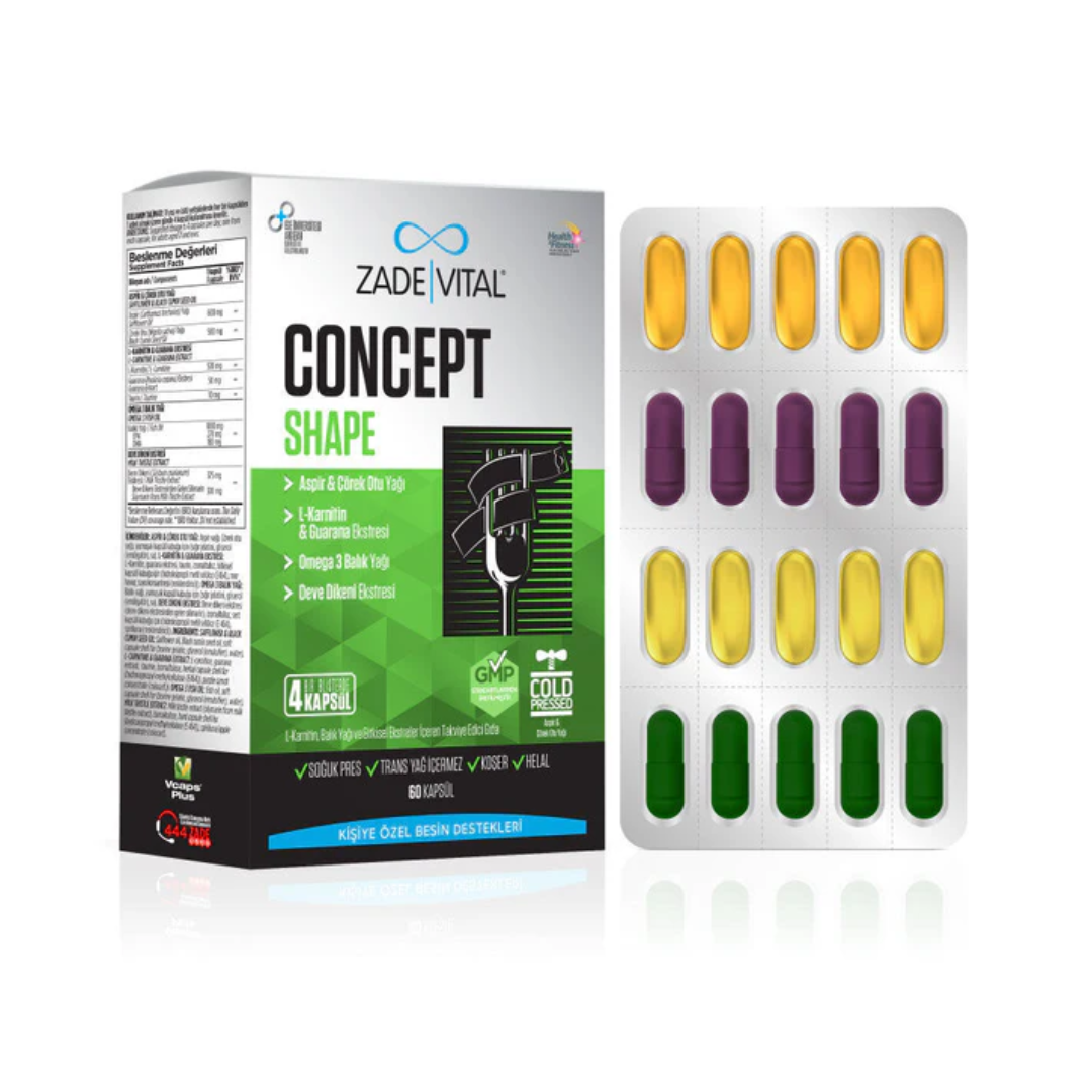 Zade Vital Concept Shape 60 Kapsül