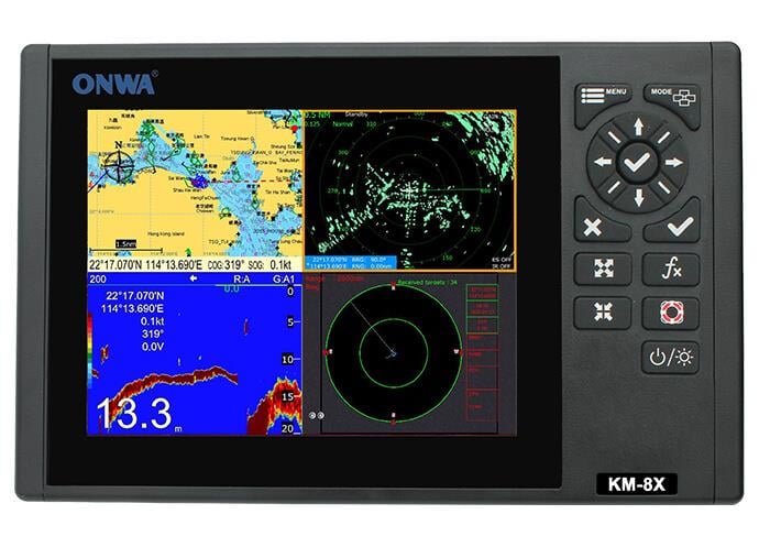 KM-8X GPS Chart Plotter Multi Function DisplayKM-8X GPS Chart Plotter Multi Function Display