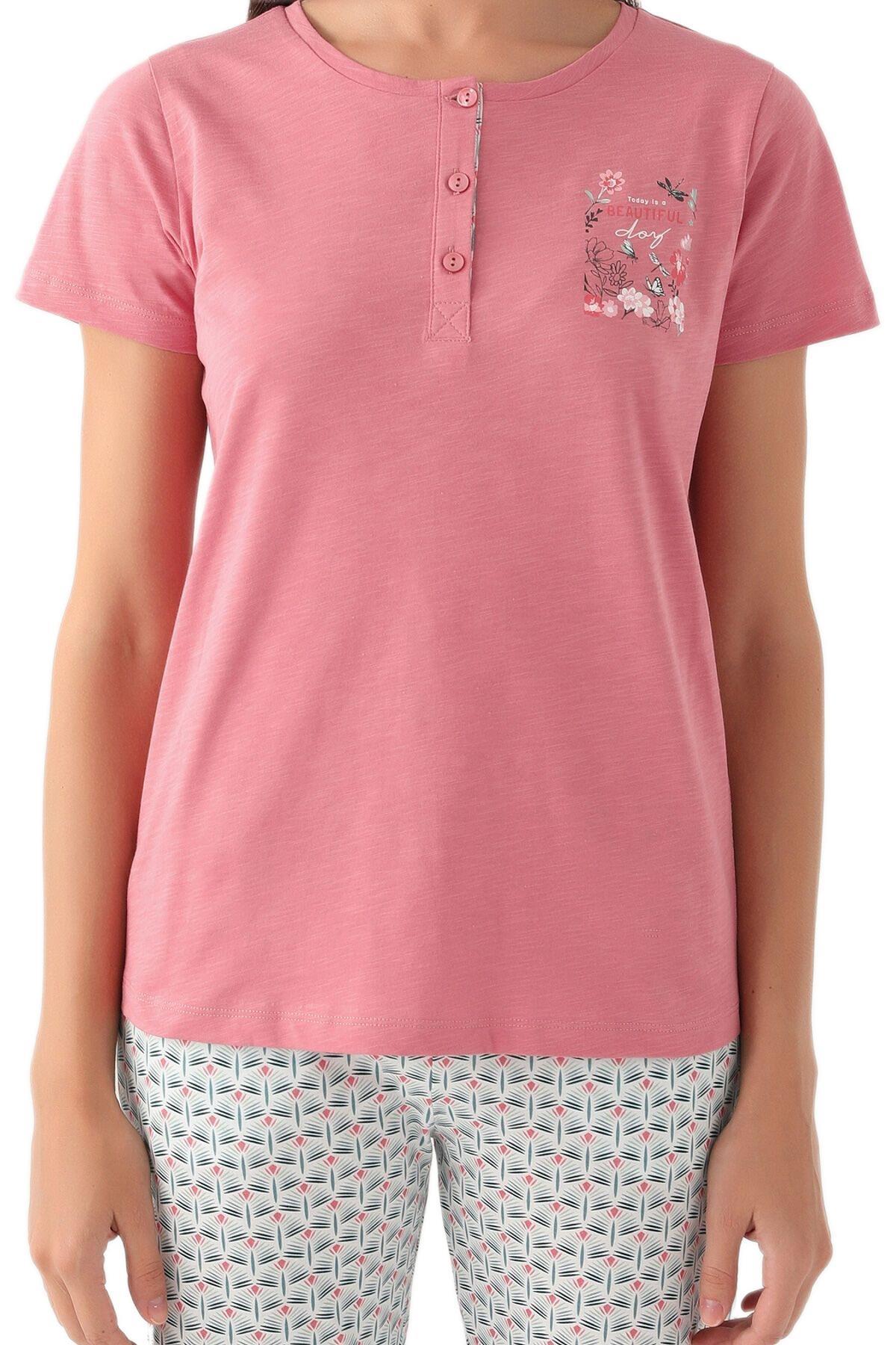 Arnetta Kadın Pembe Pijama Takımı 2882-S 