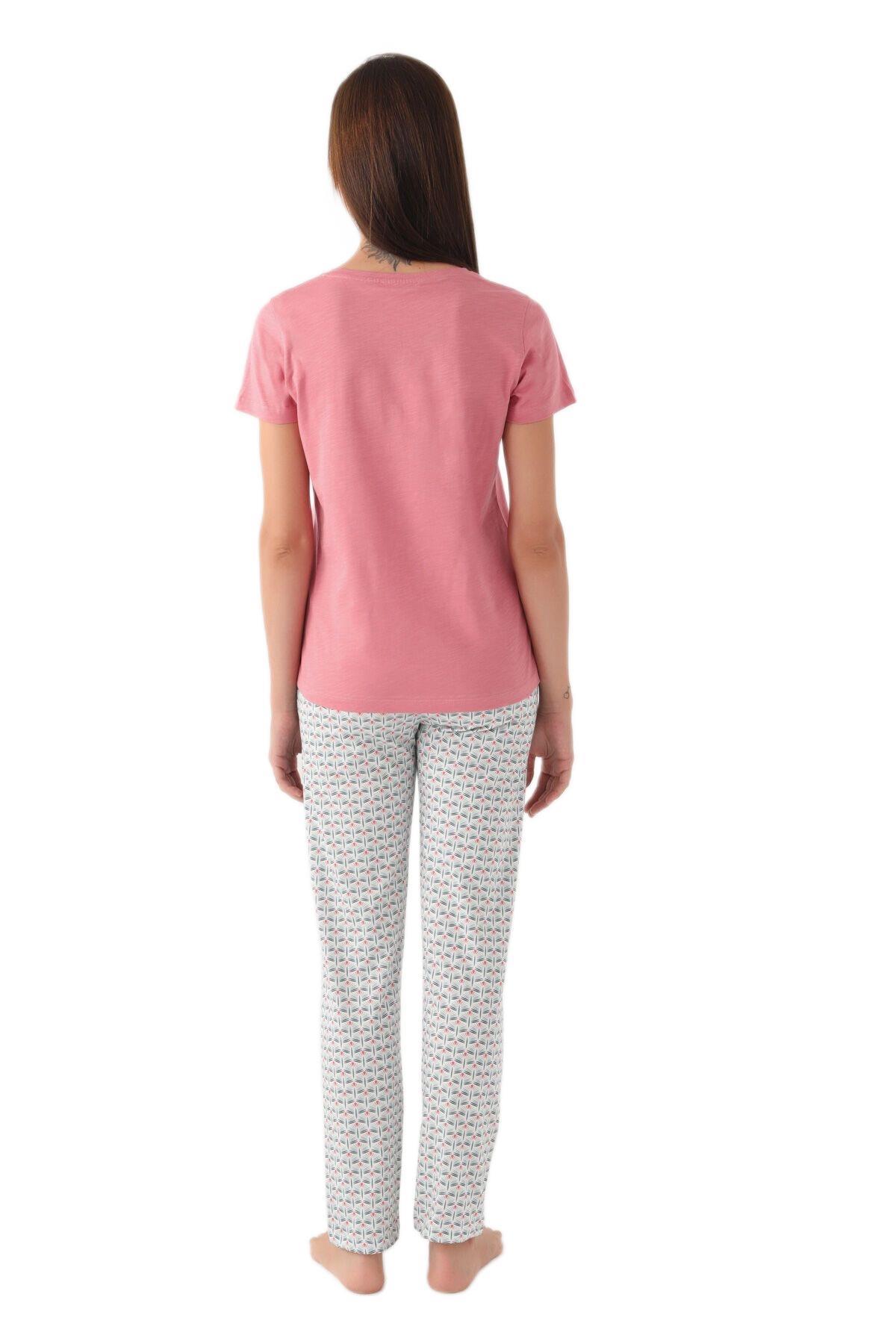 Arnetta Kadın Pembe Pijama Takımı 2882-S 