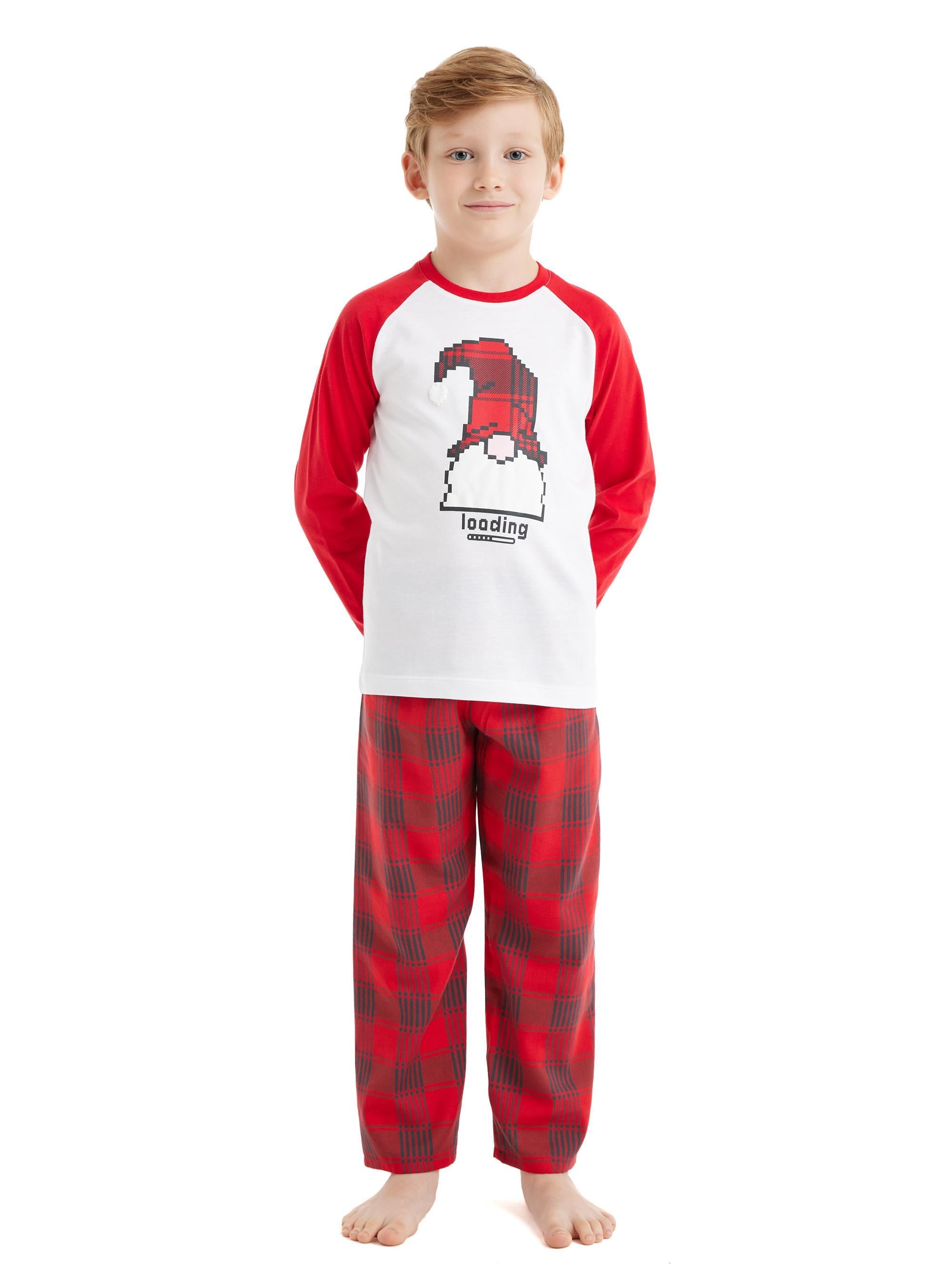 Blackspade Erkek Çocuk Beyaz Pijama Takımı 40561 
