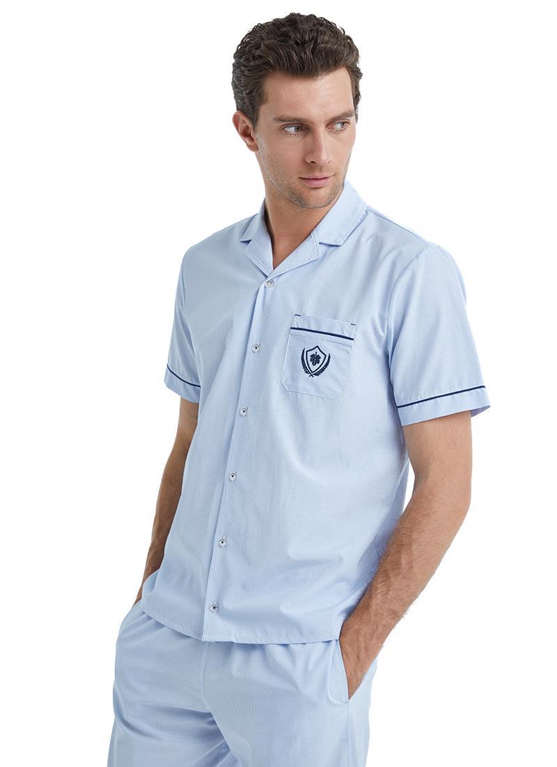 Blackspade Erkek Mavi Pijama Takımı 40523 