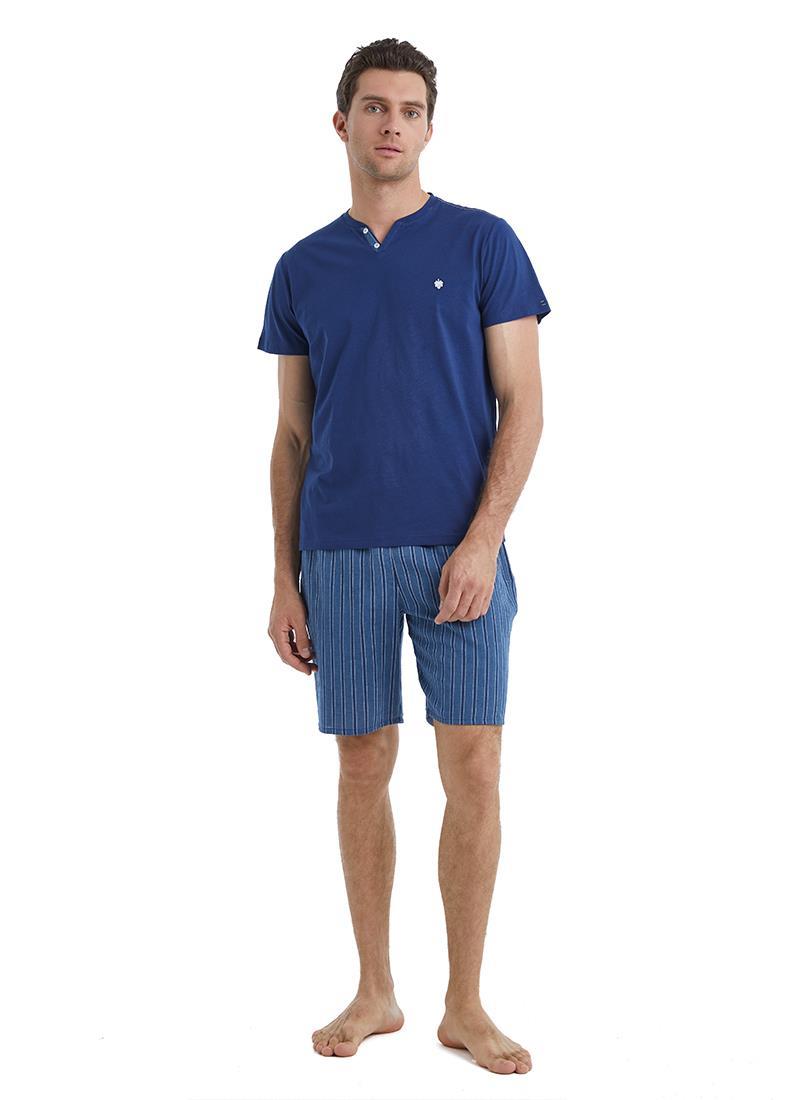 Blackspade Erkek Mavi Şort Takım 40513 