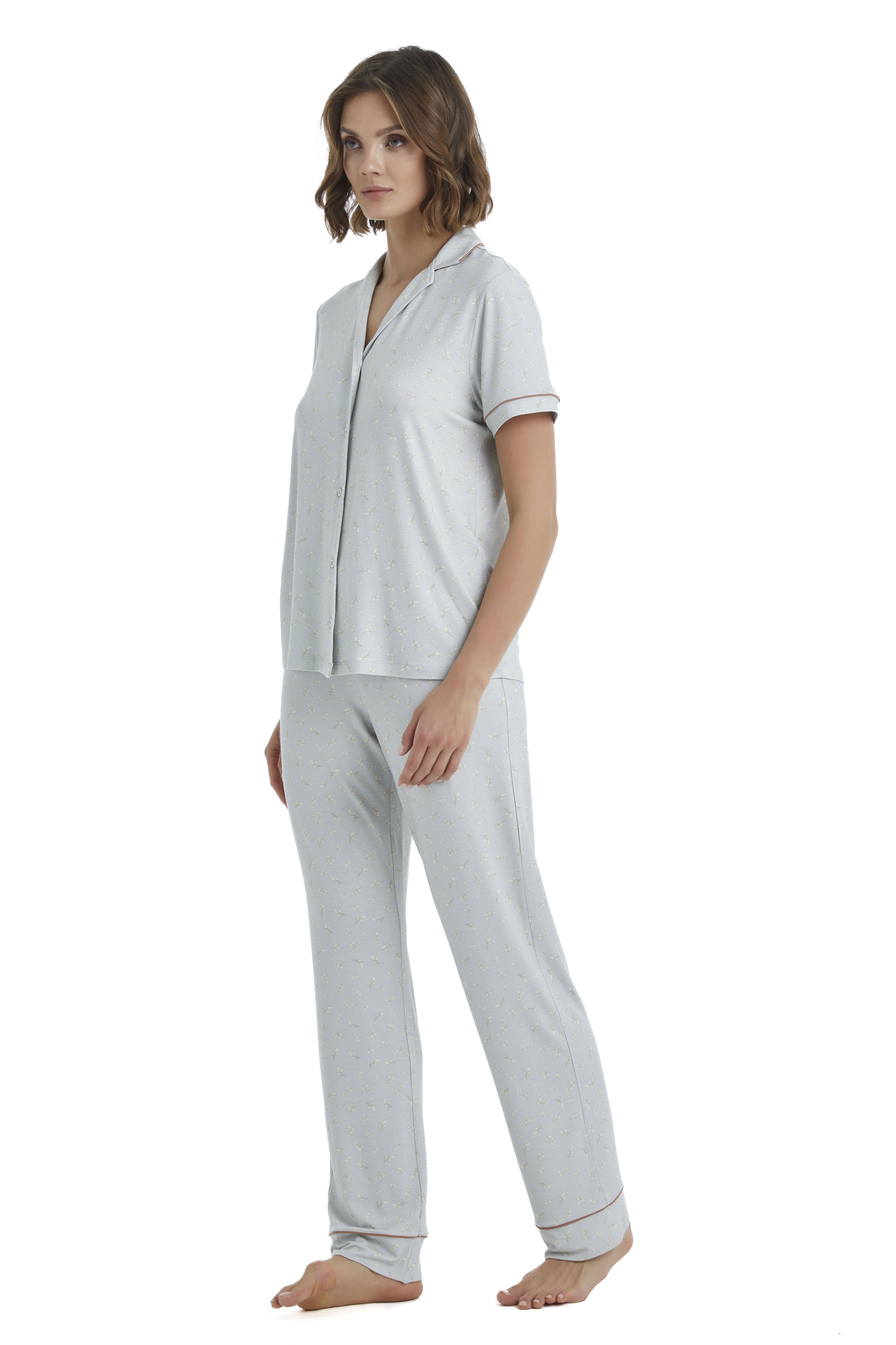Blackspade Kadın Gri Pijama Takımı 51356 