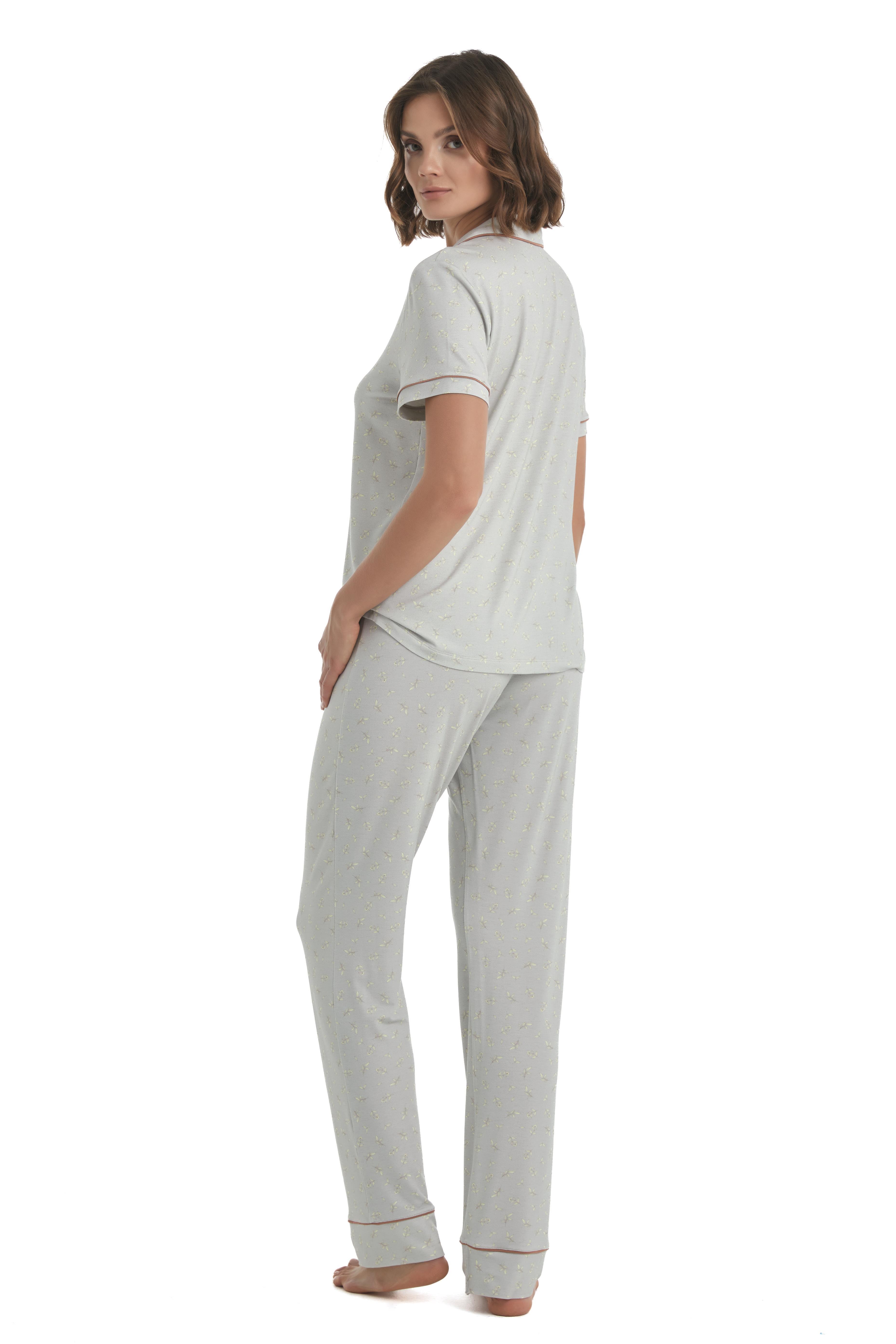 Blackspade Kadın Gri Pijama Takımı 51356 