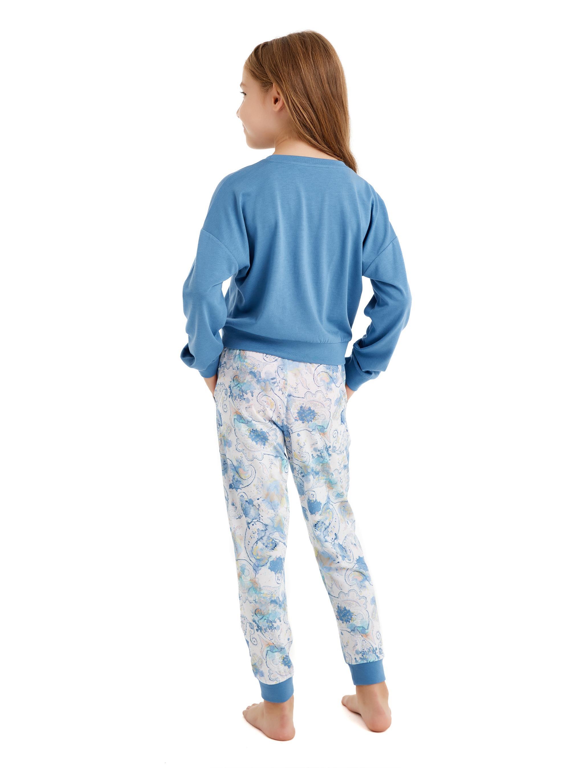 Blackspade Kız Çocuk Mavi Pijama Takımı 51638