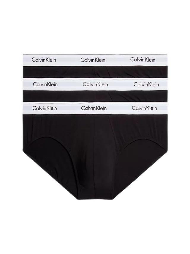 Calvin Klein Erkek 3lü Siyah Slip Hip Brief