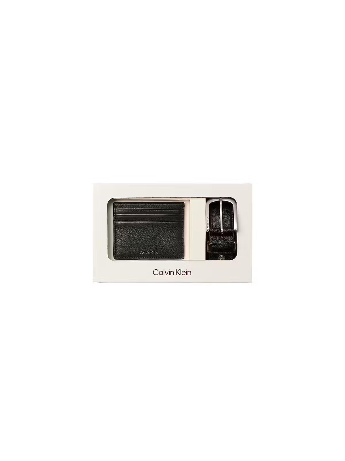 Calvin Klein Erkek Siyah Kemer Kartlık Seti LV04D0020G 