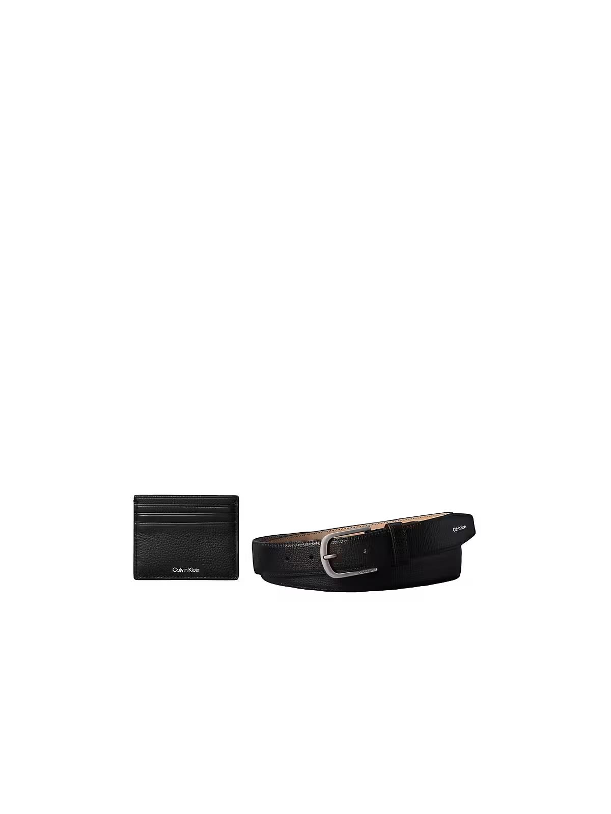 Calvin Klein Erkek Siyah Kemer Kartlık Seti LV04D0020G 