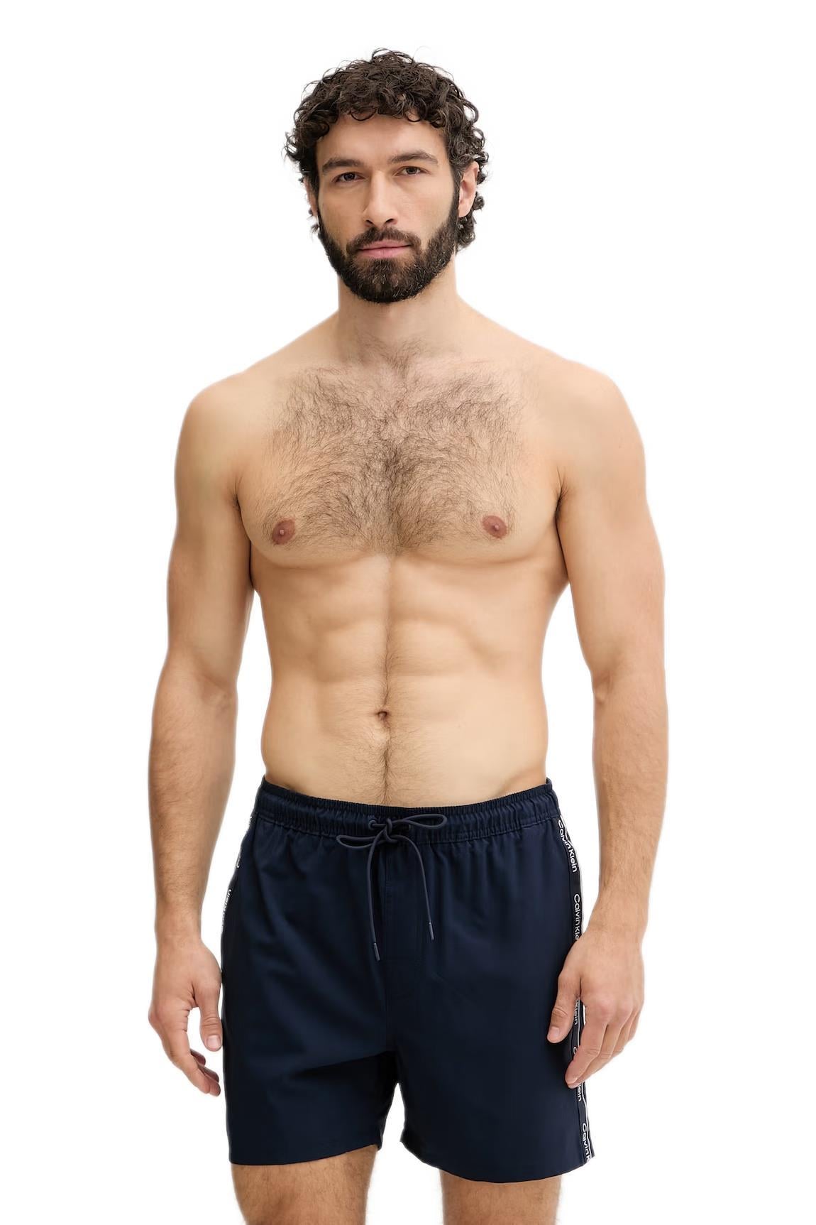 Calvin Klein Erkek Mavi Deniz Şortu LV00N61002 