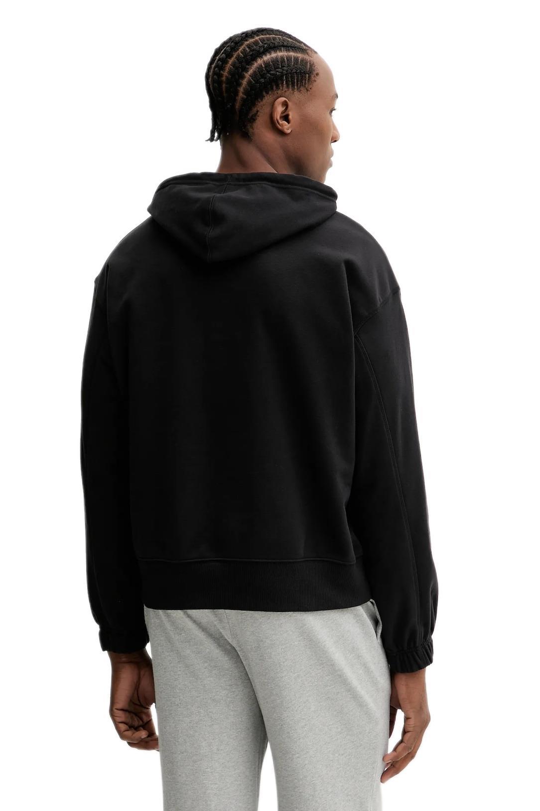 Calvin Klein Erkek Siyah Hoodie Uzun Kollu Kapüşonlu Sweatshirt LV00NM2930
