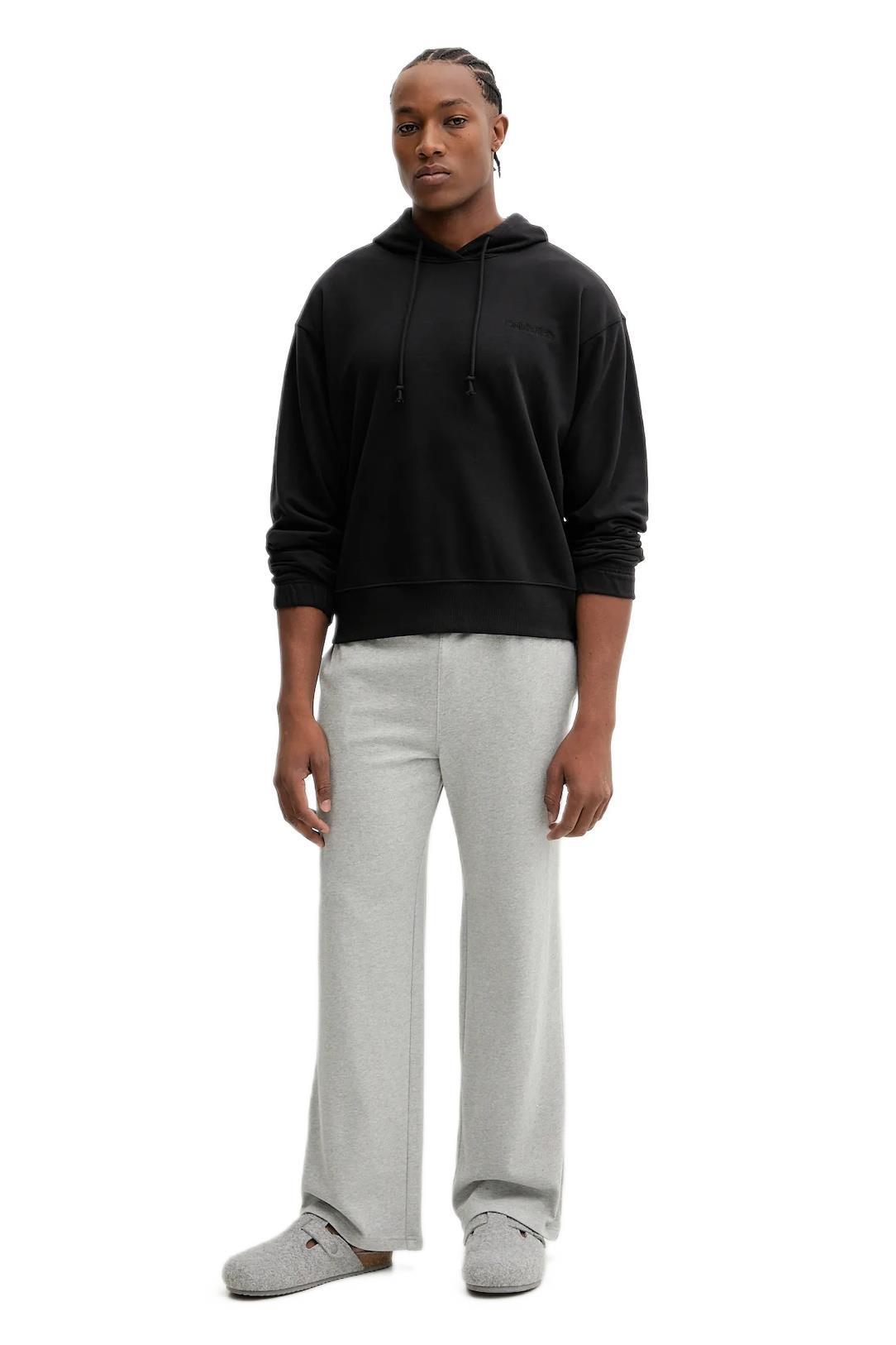 Calvin Klein Erkek Siyah Hoodie Uzun Kollu Kapüşonlu Sweatshirt LV00NM2930