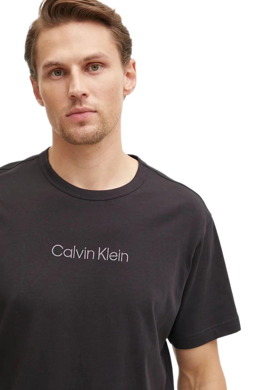 Calvin Klein Erkek Siyah Yuvarlak Yaka T-Shirt 000NM2748E