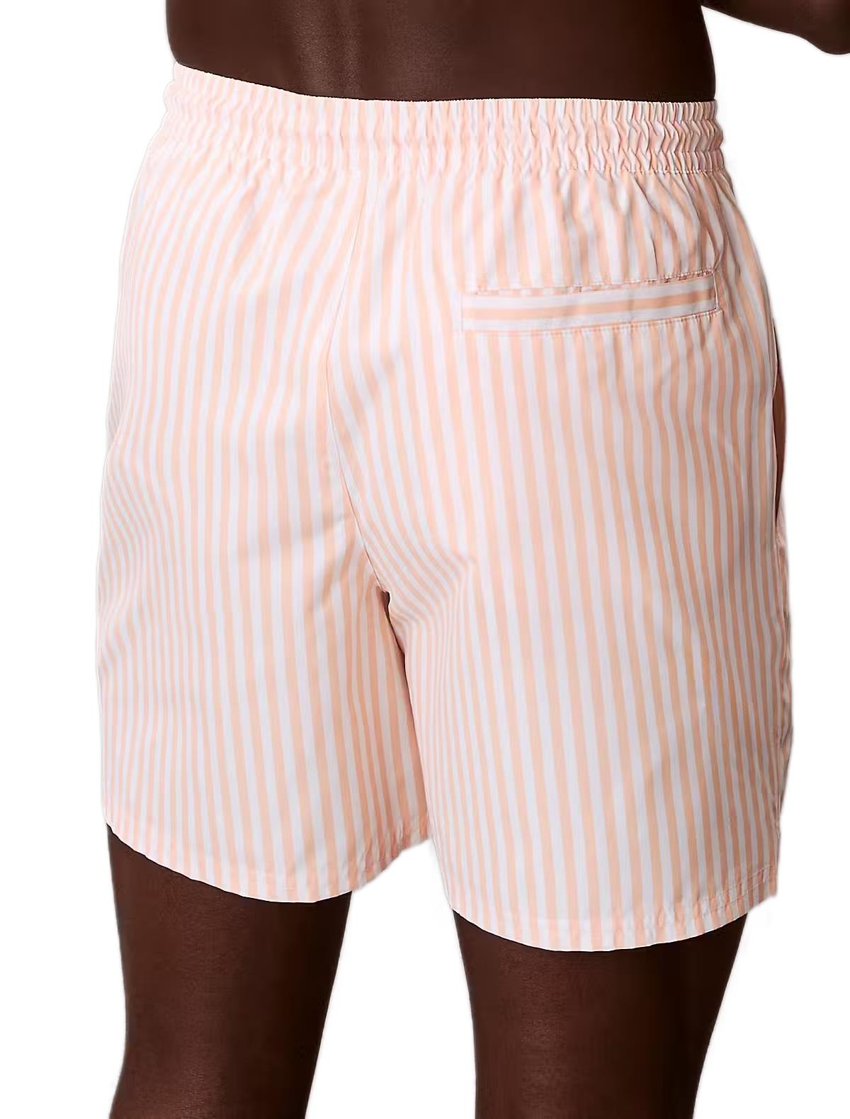 Calvin Klein Erkek Turuncu Orta Boy Bağcıklı Deniz Şortu LV00N61045 