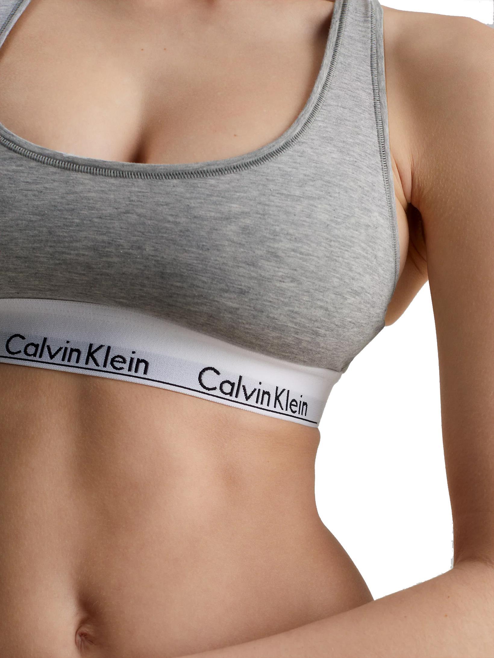 Calvin Klein Kadın Gri Unlined Bralet 0000F3785E 