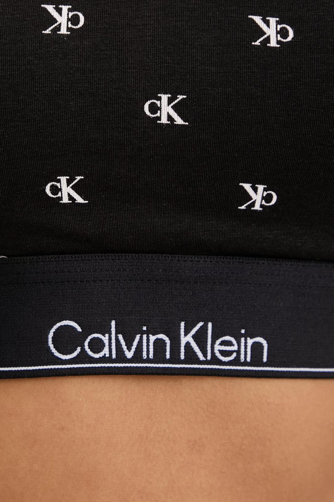 Calvin Klein Kadın Siyah T-Shirt Bralet Sütyen LV00QF8495