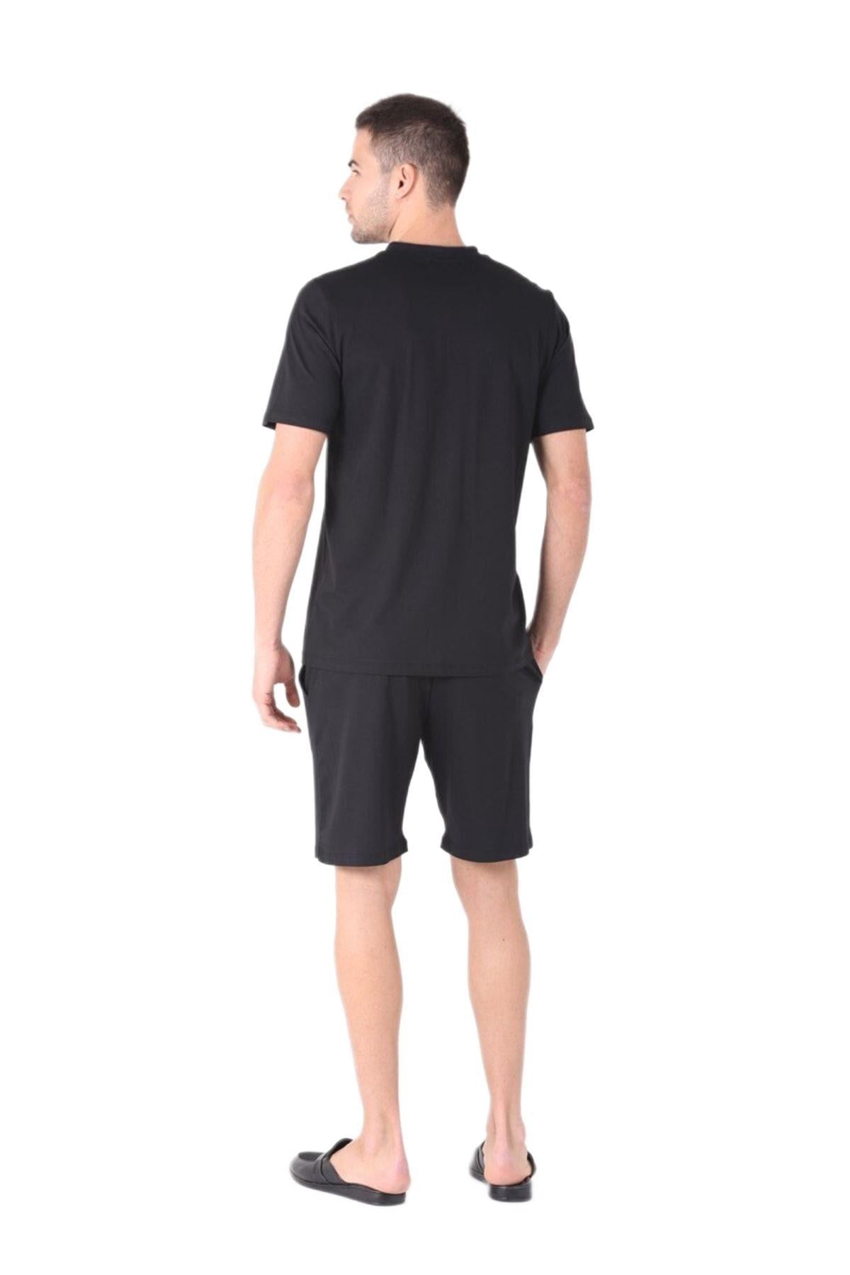Ds Damat Erkek Siyah 4Lü Pijama Takımı 224016