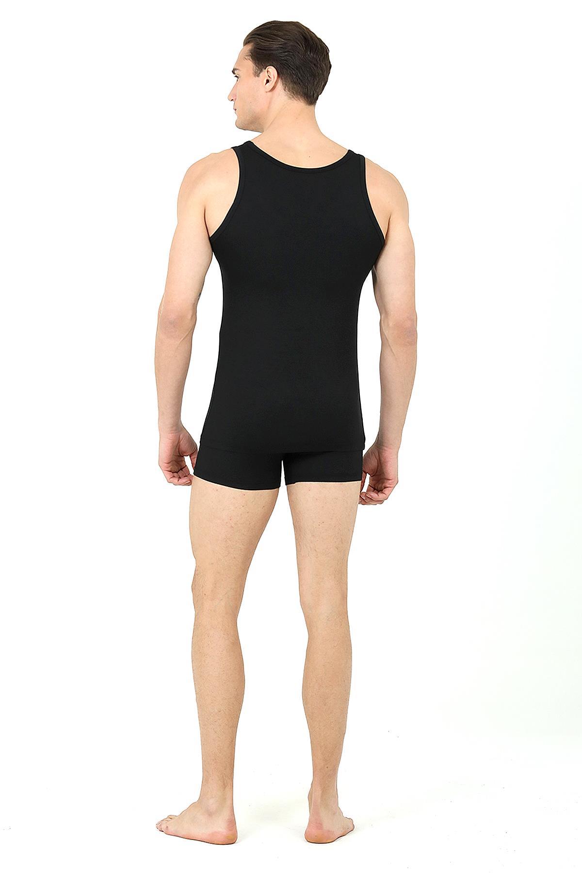 Ds Damat Erkek Siyah Modal Atlet Boxer Set 220301