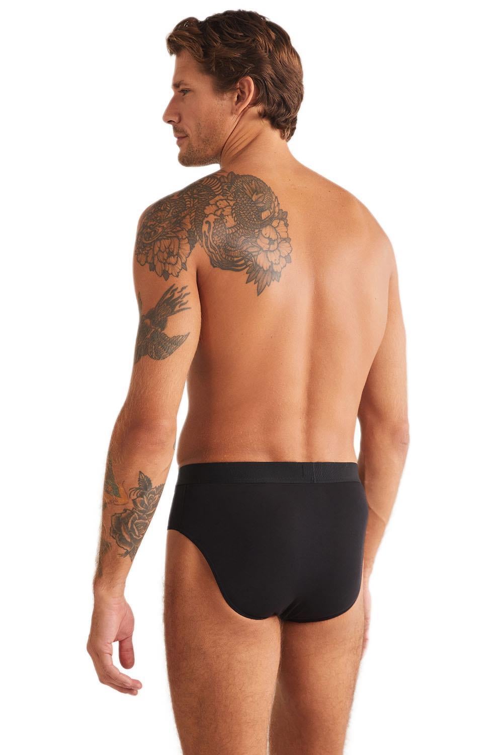 Kom Cesar Modal Erkek Siyah Slip 