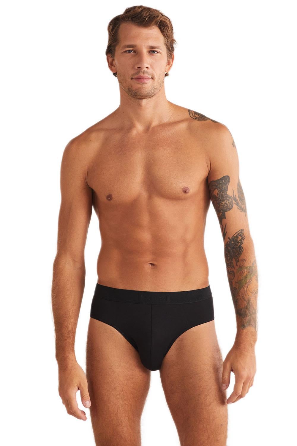 Kom Cesar Modal Erkek Siyah Slip 