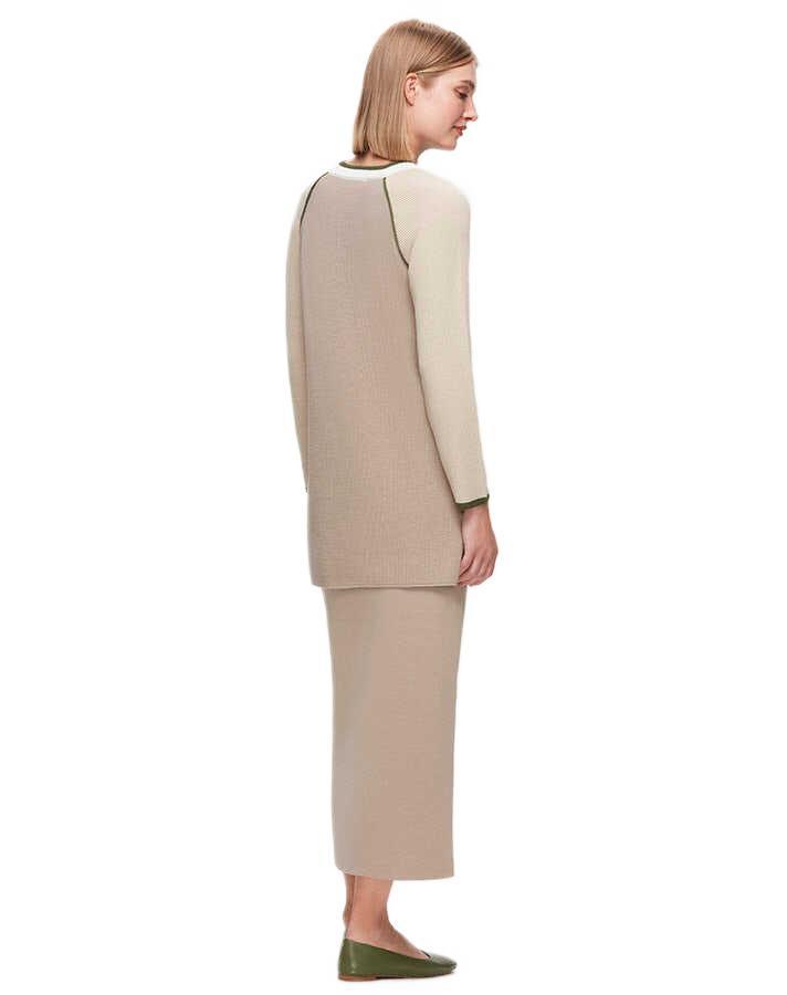 Miss Dalida Kolları Renkli Selanik Tunik T25K-6007
