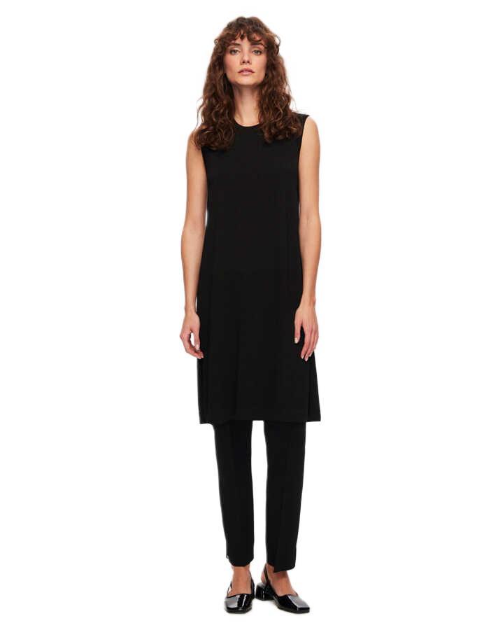 Miss Dalida Siyah Basic Kolsuz Triko Tunik 
