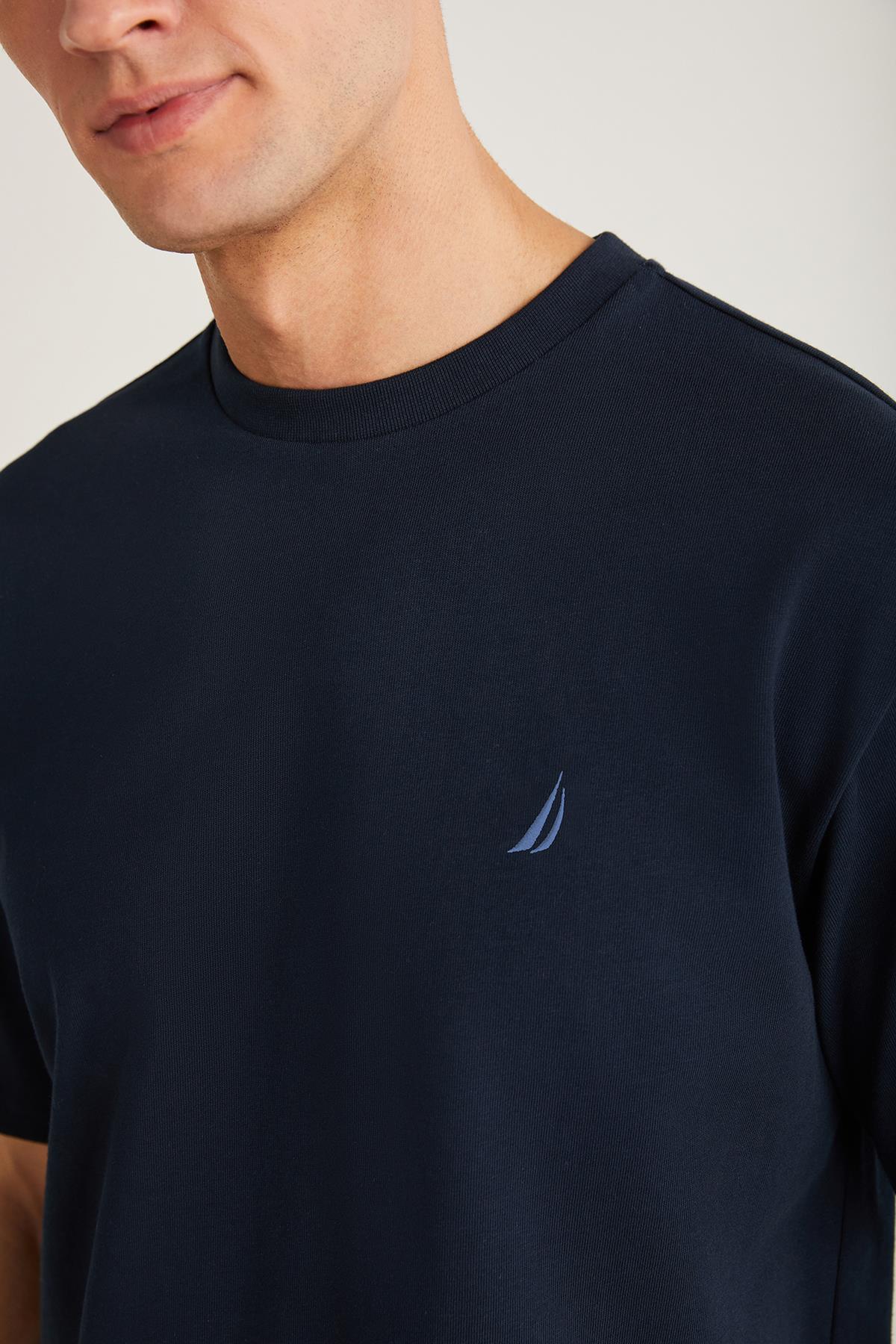 Nautica Erkek Lacivert T-Shirt %100 Pamuk