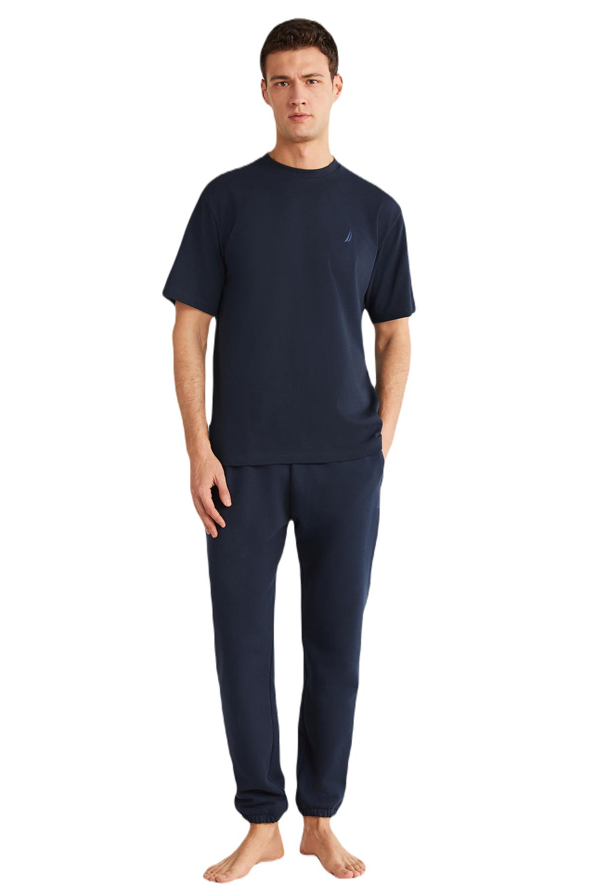 Nautica Erkek Lacivert T-Shirt %100 Pamuk