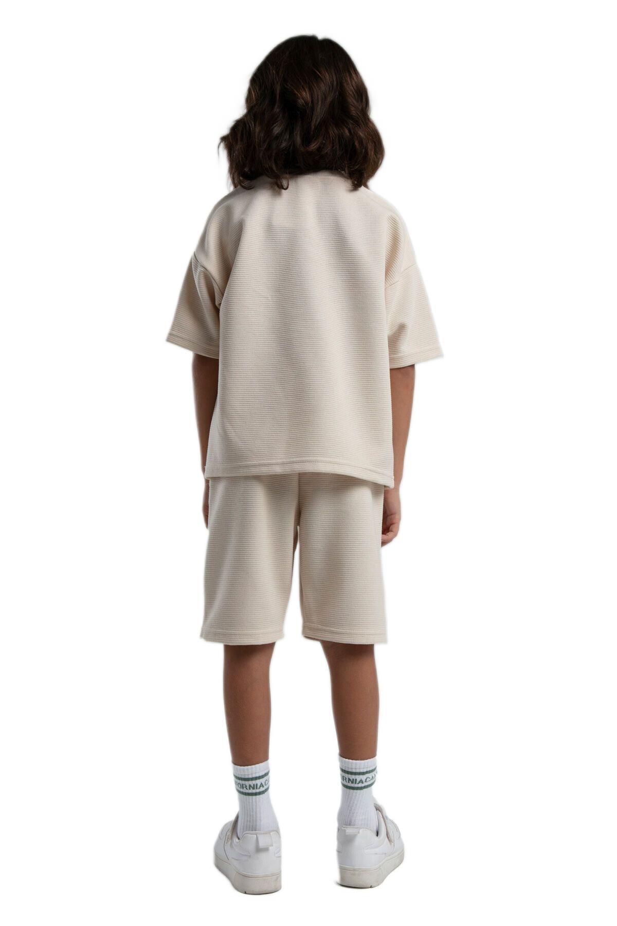 Rolypoly Erkek Çocuk Bej Pijama Takım 3565-4
