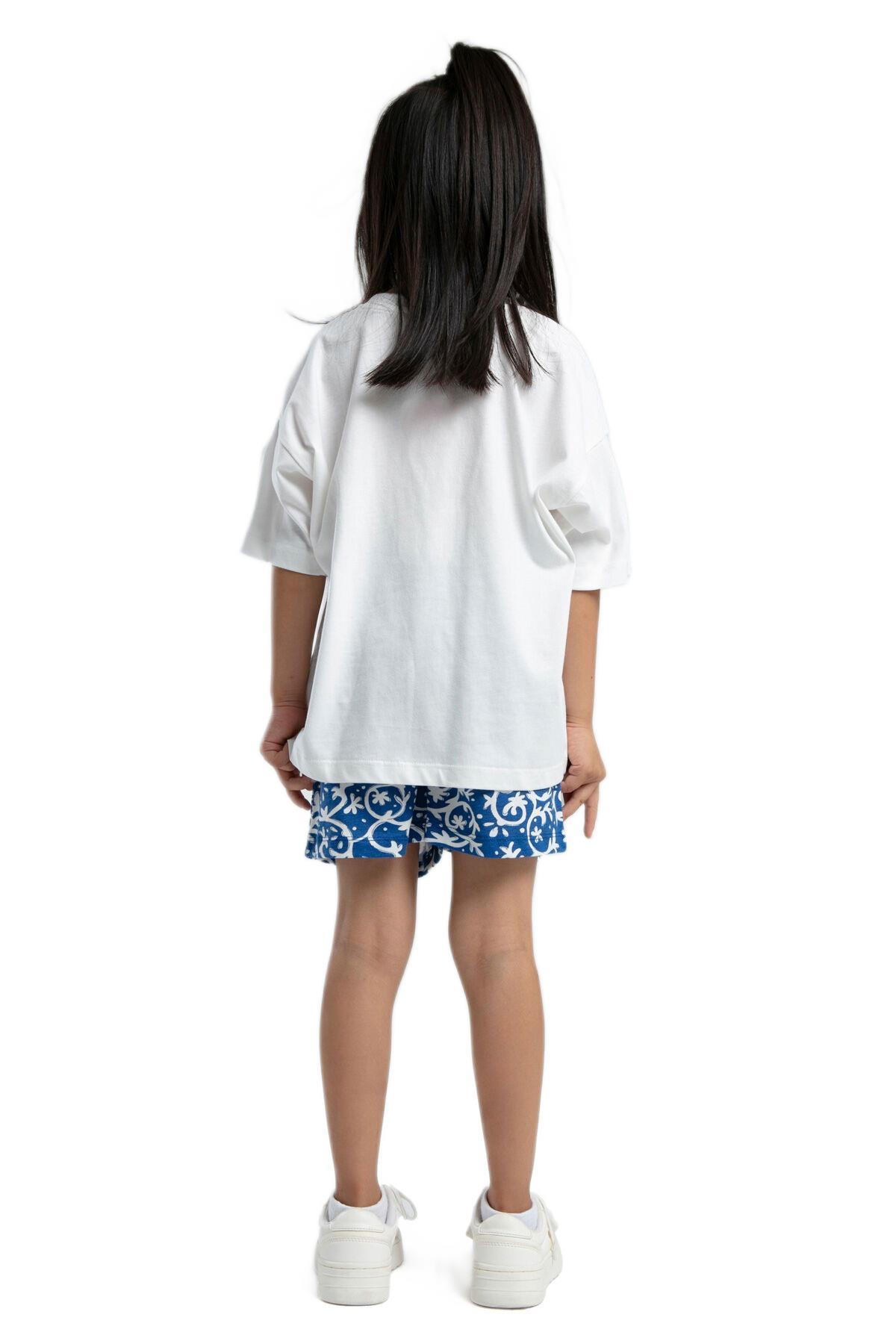 Rolypoly Kız Çocuk Beyaz Pijama Takım 3621-2