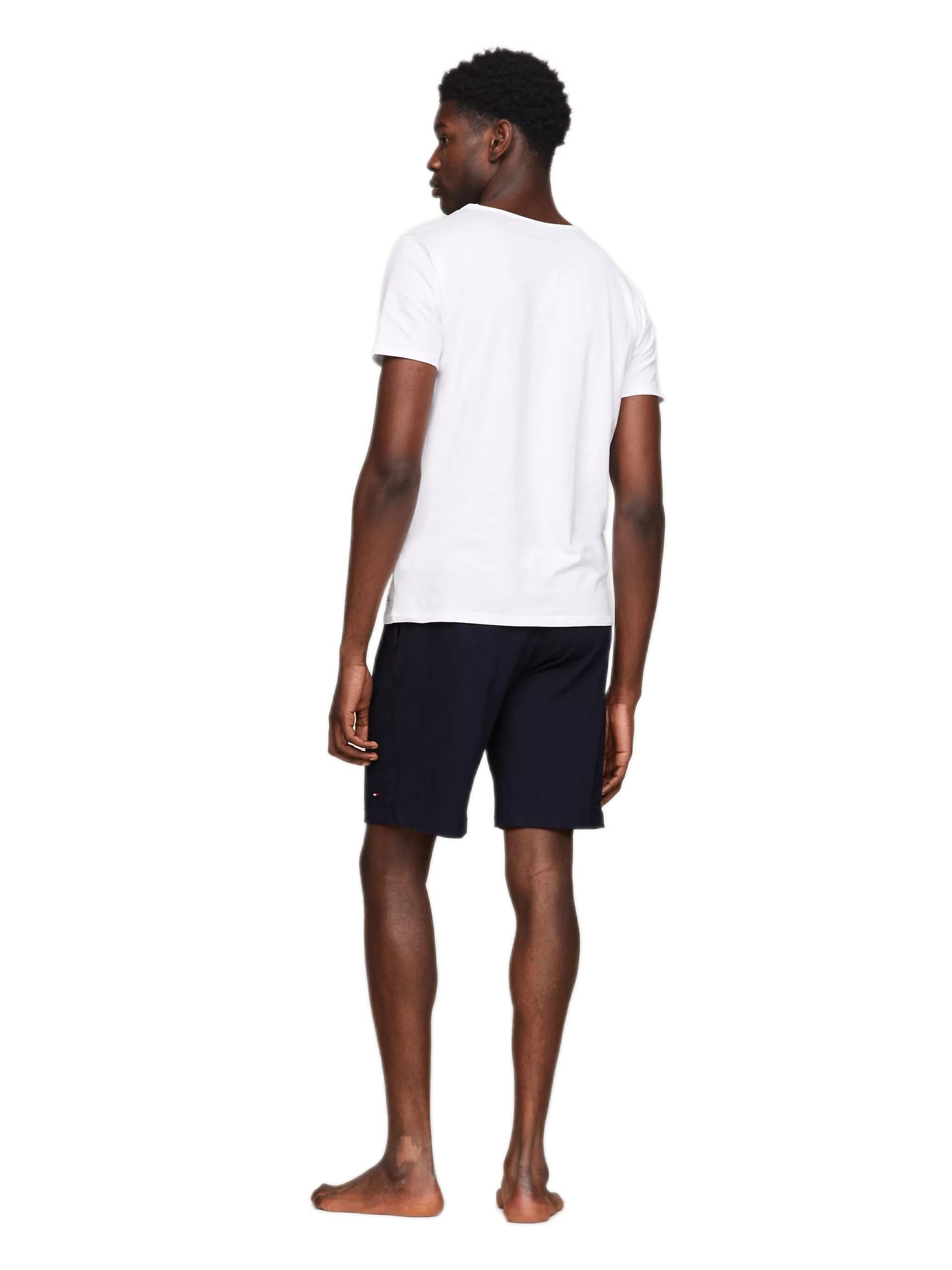 Tommy Hilfiger Erkek 3lü Bisiklet Yaka Beyaz T-Shirt
