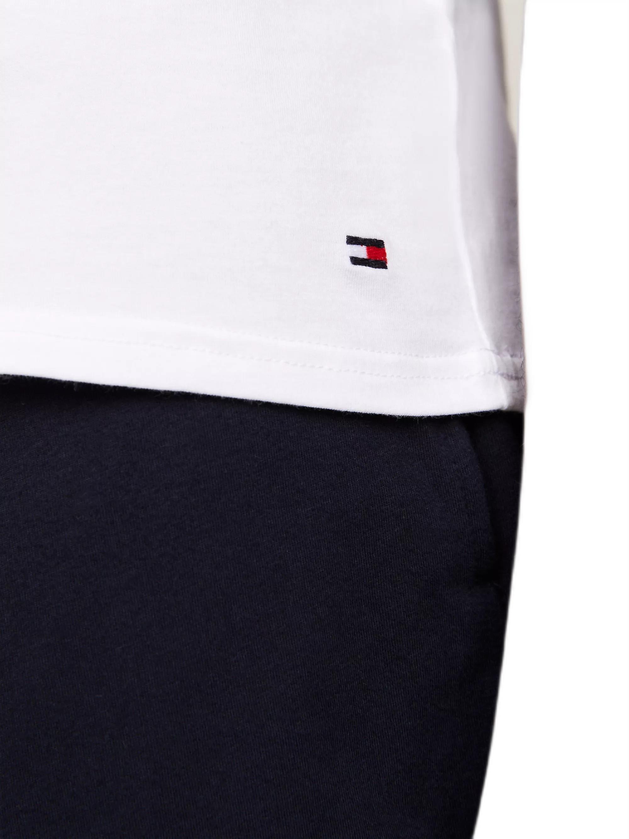 Tommy Hilfiger Erkek 3lü Bisiklet Yaka Beyaz T-Shirt