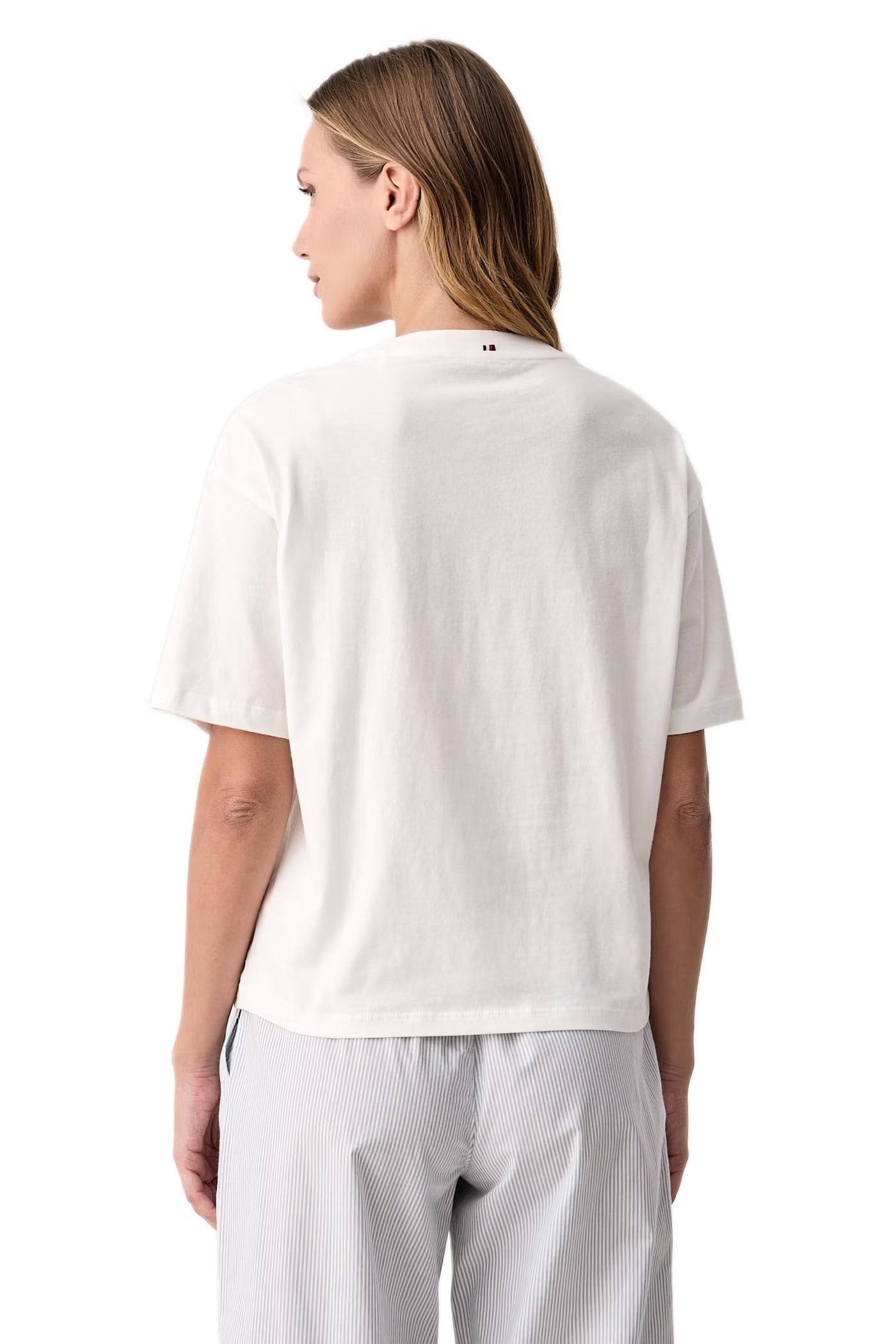 Tommy Hilfiger Kadın Beyaz T-Shirt UW0UW06592 
