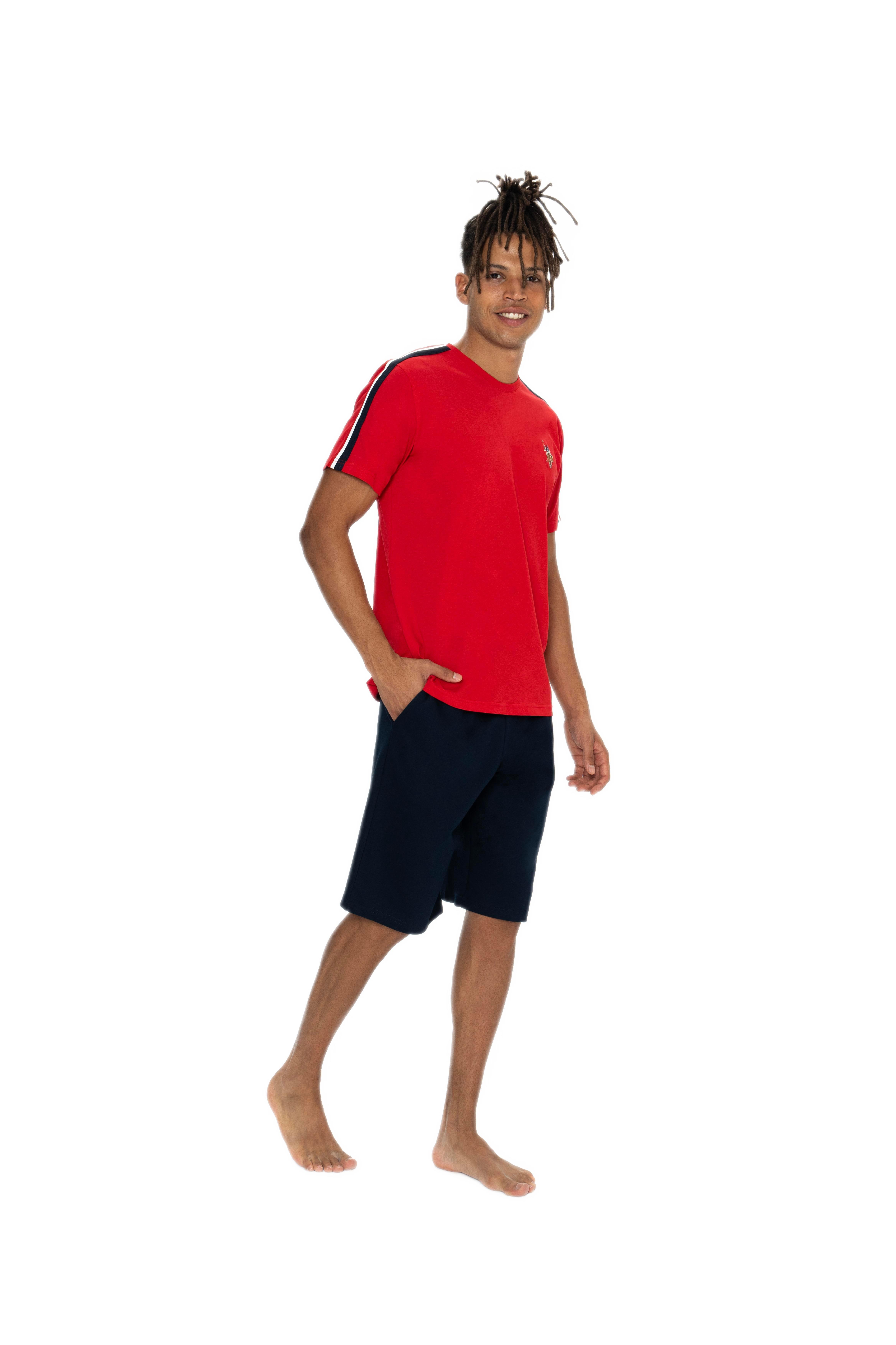 U.S. Polo Assn. Erkek Kırmızı Şort Takım 18868 