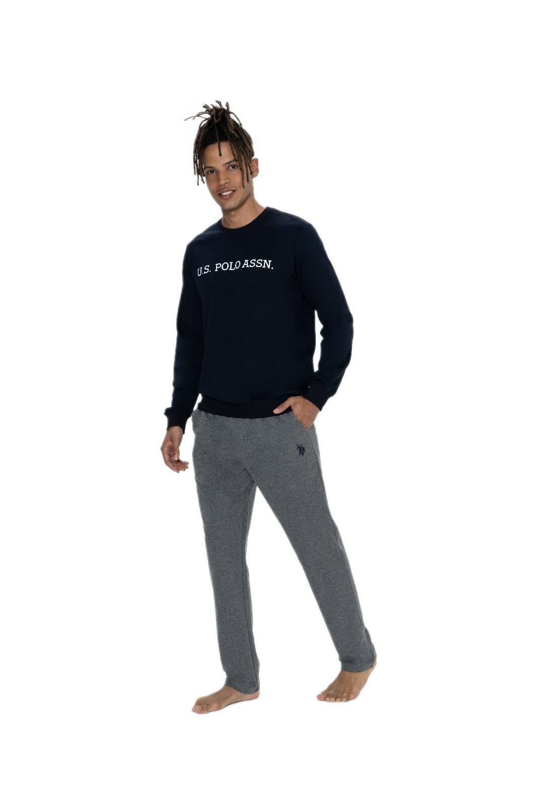 U.S. Polo Assn. Erkek Lacivert Pijama Takım 18858 