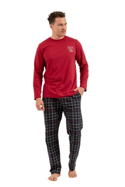 Arnetta Erkek Bordo Pijama Takımı 3820-S 