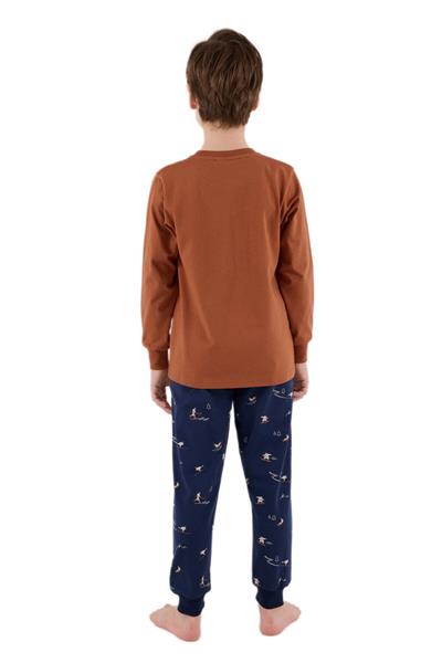 Arnetta Erkek Çocuk Kahve Pijama Takımı 3516-G 