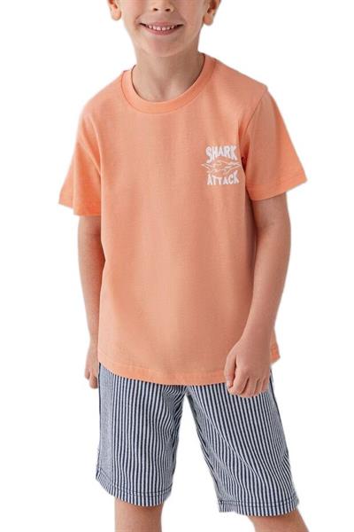 Arnetta Erkek Çocuk Turuncu Pijama Takımı 3671-G
