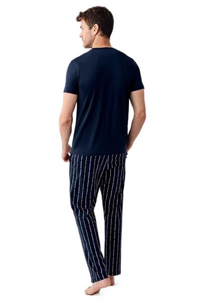 Arnetta Erkek Lacivert Battal Beden Pijama Takımı 3679 