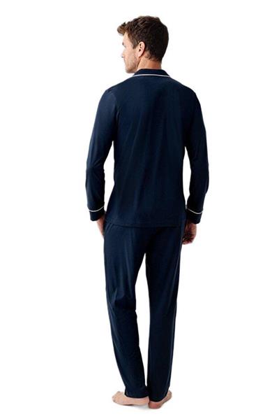 Arnetta Erkek Lacivert Boy Düğme Pijama Takımı 3675