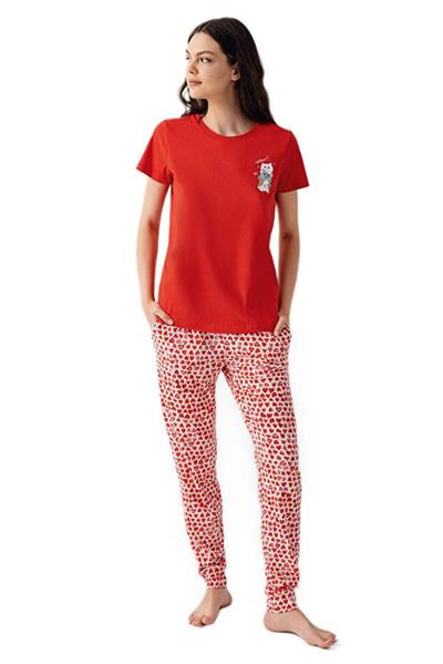 Arnetta Kadın Kırmızı Pijama Takımı 3581 