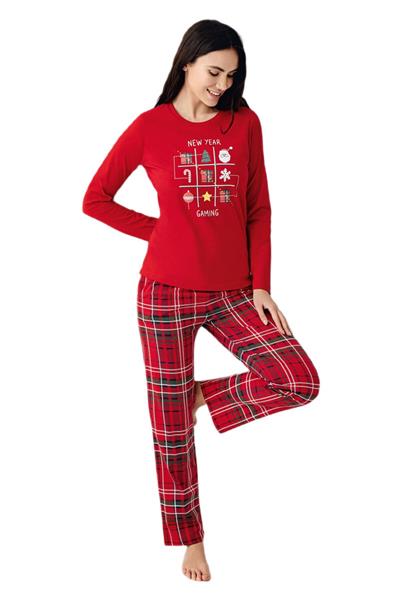 Arnetta Kadın Kırmızı Pijama Takımı 3512 