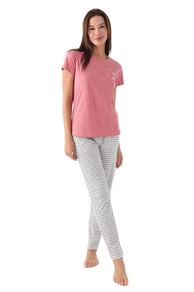 Arnetta Kadın Pembe Pijama Takımı 2882-S 