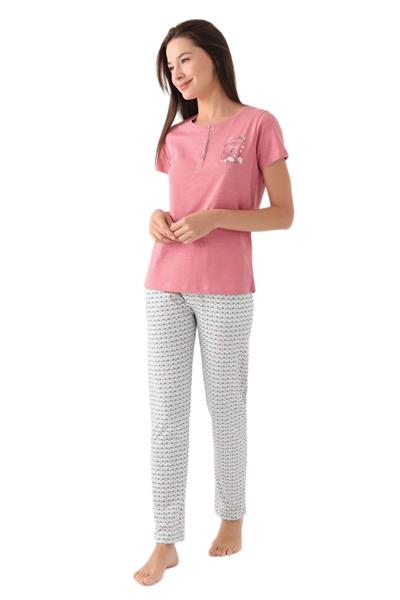 Arnetta Kadın Pembe Pijama Takımı 2882-S 