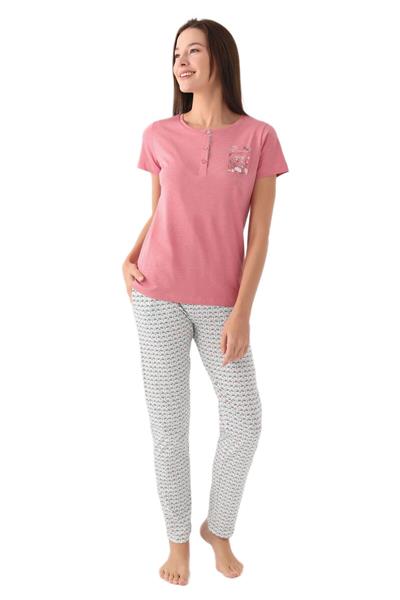 Arnetta Kadın Pembe Pijama Takımı 2882-S 