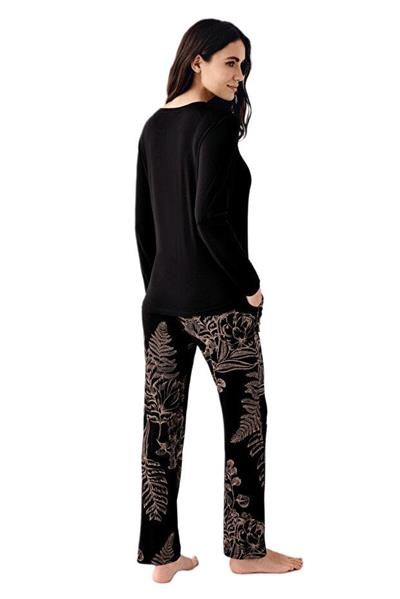 Arnetta Kadın Siyah Pijama Takımı 3439-S 