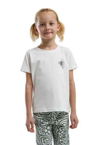 Arnetta Kız Çocuk Beyaz Pijama Takım 3303-G