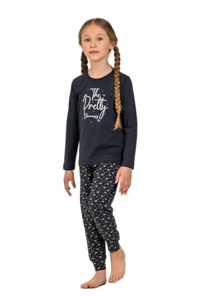 Arnetta Kız Çocuk Lacivert Pijama Takımı 3731-G 