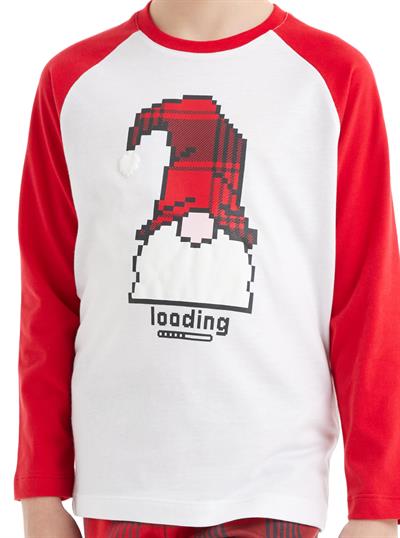 Blackspade Erkek Çocuk Beyaz Pijama Takımı 40561 