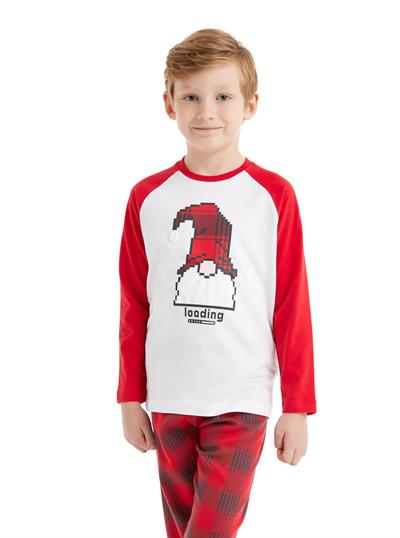 Blackspade Erkek Çocuk Beyaz Pijama Takımı 40561 